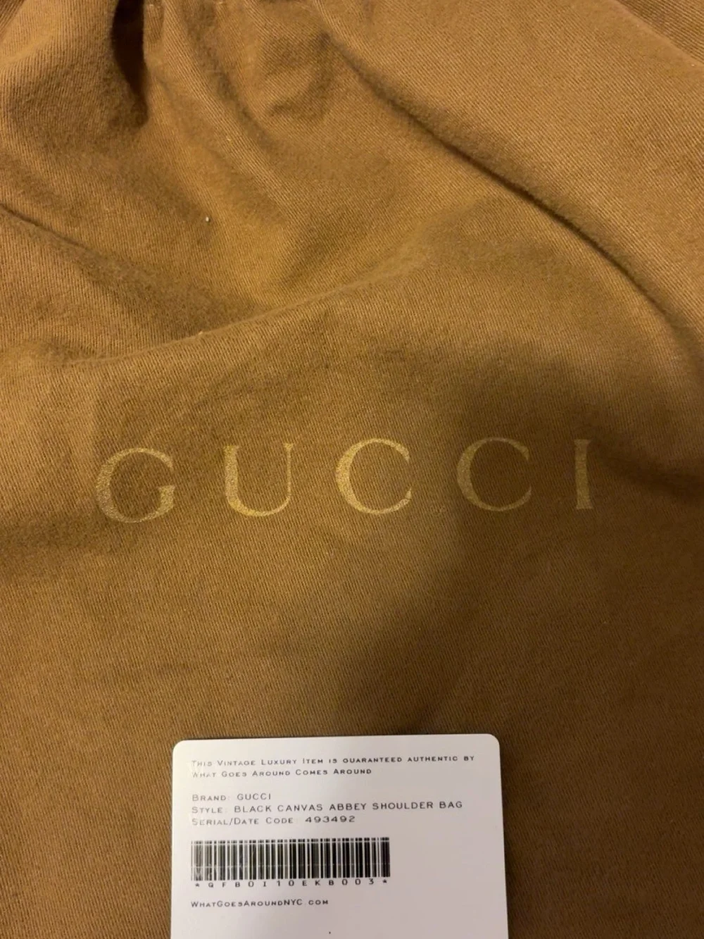 Gucci Black Monogram Shoulder Bag with Gold-Tone Hardware